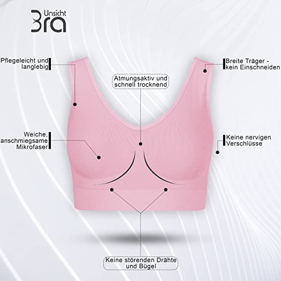 Seamless Comfort Bra: Soft, Hookless, Non-padded, Non-wired (plus Size)