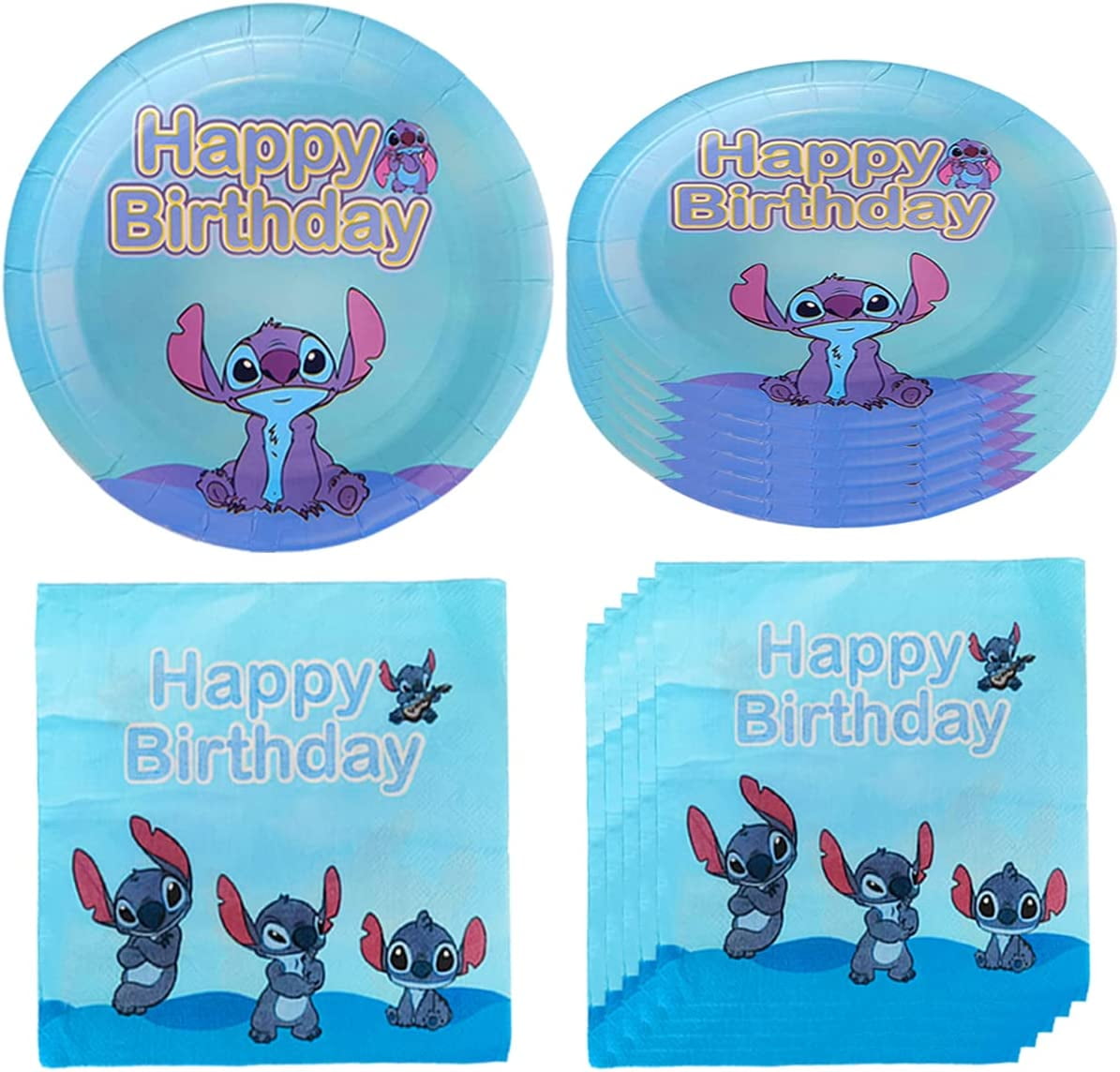 Lilo And Stitch Birthday Party Supplies Set,20pcs Lilo And Stitch ...