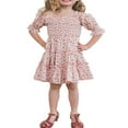 thumbnail image 2 of EIMELI Robe Assortie Mère Fille Famille Barboteuses pour Bébés Filles Robe/barboteuses à Imprimé Floral Tenues d'Été pour la Famille Maman et Moi, 2 of 8