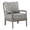 Graphite Gray, variant on Scranton & Co Contemporary Spindle Arm Chair in Linen Beige Fabric