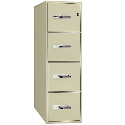File Cabinet Fire Resistant Vertical 4 Drawer Beige Walmart Canada