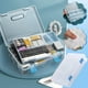 thumbnail image 1 of Caja de lápices para estudiantes para niños y niñas | Organizador de papelería de plástico multicompartimento | Estuche transparente de suministros de arte de gran capacidad | Almacenamiento, 1 of 7