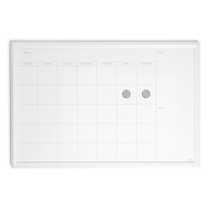 U Brands Magnetic Dry Erase Calendar Whiteboard, 30x20