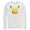 White, variant on Men's Pokemon Pikachu Wink Face Long Sleeve Shirt White Large