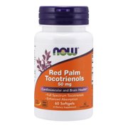 NOW Supplements, Red Palm Tocotrienols 50 mg, with Enhanced Absorption of Full Spectrum Tocotrienols, 60 Softgels