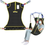 EZ Assistive Universal Full Body Patient Lift Sling, Mesh Fabric, 500lb Capacity Medium Black 1 Count