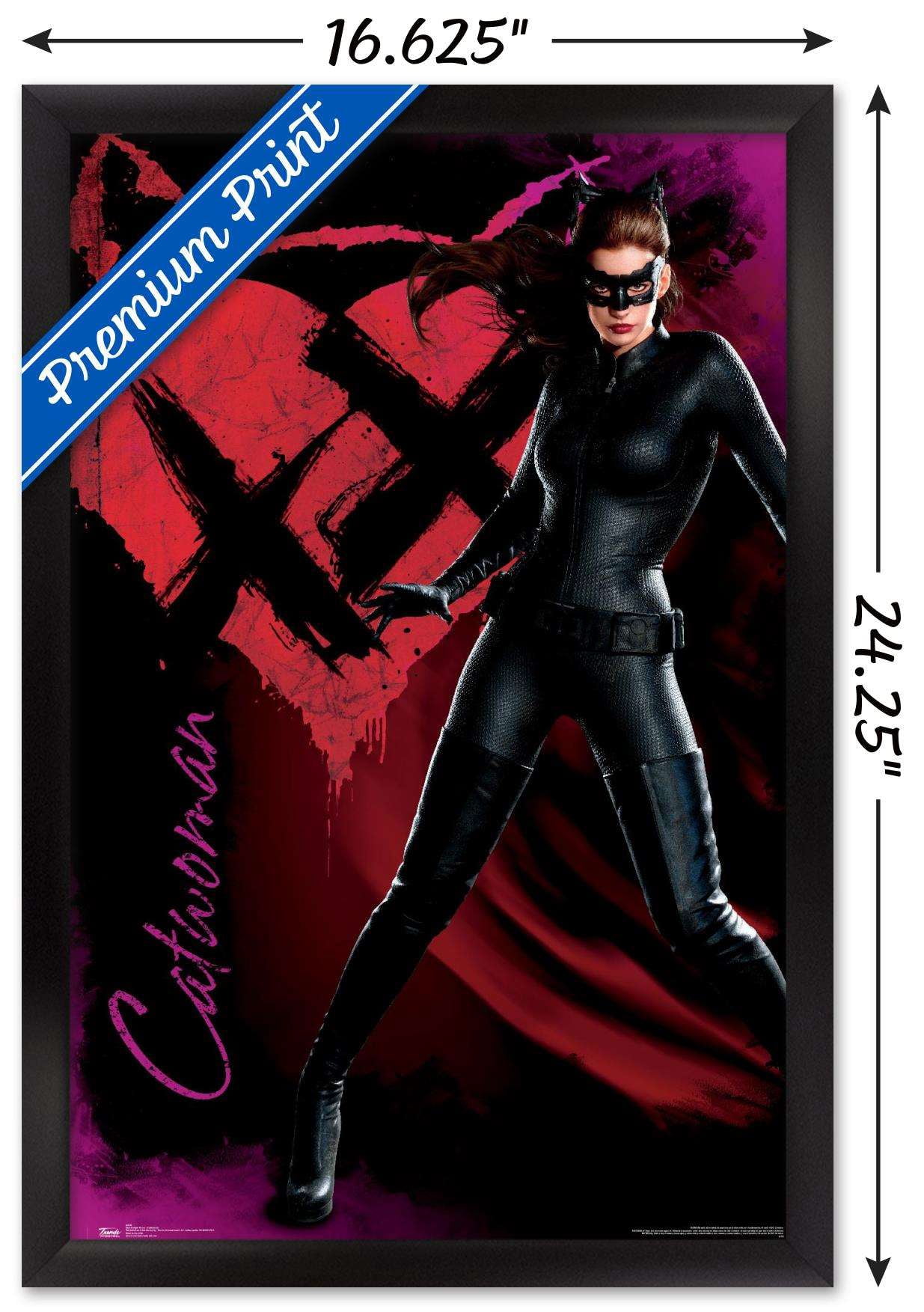 DC Comics Movie - The Dark Knight Rises - Catwoman Wall Poster, 14.725" x 22.375", Framed