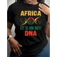 thumbnail image 2 of 1pc Africa "It'S in My DNA" Graphic Tee, Women'S Casual Crew Neck Short Sleeve T-Shirt, 100% Polyester Knit Fabric, All-Season Comfort Fit, 2 of 7