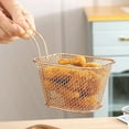 thumbnail image 3 of MesaSe Mini Fry Baskets  Stainless Steel Square Fryer Basket  French Fries Basket  Kitchen Frying Basket for Chips  Onion Rings  Chicken Nugget  Popcorn, 3 of 9
