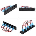 thumbnail image 1 of Rankomu 12-24V 5 Gang Panel De Interruptor Basculante Redondo Para Tablero LED Azul Para RV Barco Yate Marino, 1 of 5