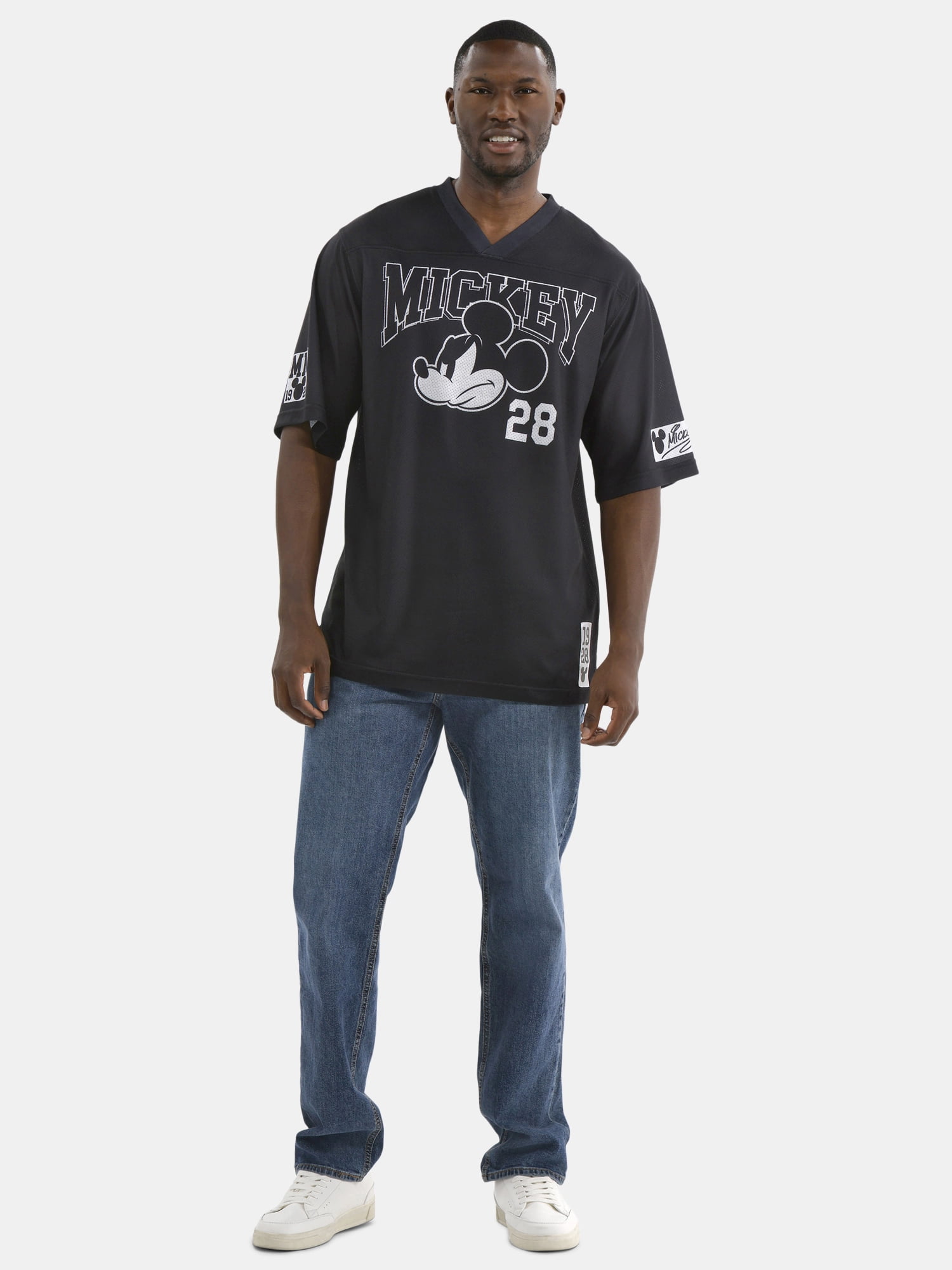 Mickey Mouse Men's and Big Men's Graphic Football Jersey, Sizes XS-3XL