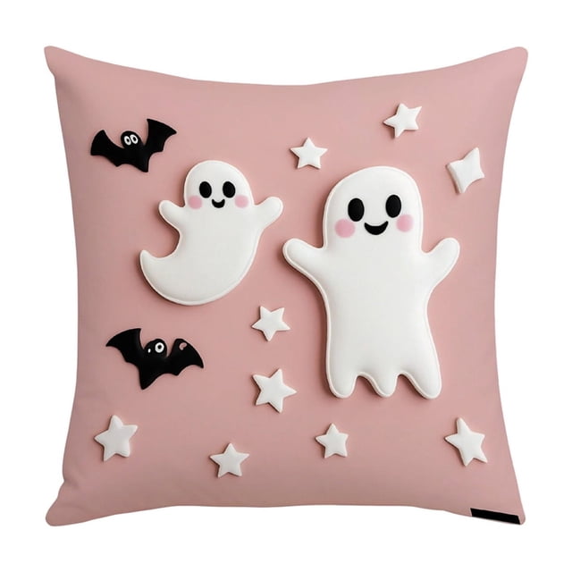 Halloween Pumpkin Decorations Halloween Pillowcase Detachable Pillowcase Pumpkin Ghost Pillowcase Decorative Cushion Cover Halloween Ghost Decorations