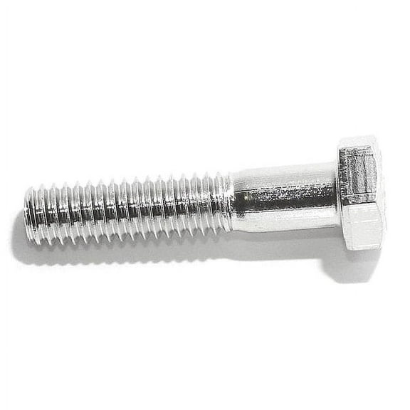 18-8, 3/8"-16 Hex Head Cap Screw, Plain Stainless Steel, 2 in L, 10 PK