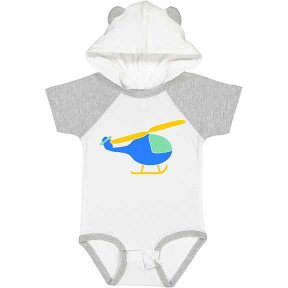 Inktastic Blue Helicopter Boys or Girls Baby Bodysuit