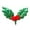 Style B, variant on D-GROEE 200Pcs Christmas Holly Berries Faux Berry Flowers with Green Leaves for Christmas Wreath Arrangement Fillers Party Christmas Wreath Decorations