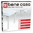 thumbnail image 3 of Bene Casa 4-Player Game Table with Built-In Racks and Drink Holders, White, 3 of 5