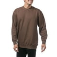 thumbnail image 4 of Pro Club Men's Heavyweight Crew Neck Fleece Pullover Sweater - Brown - Large, 4 of 4