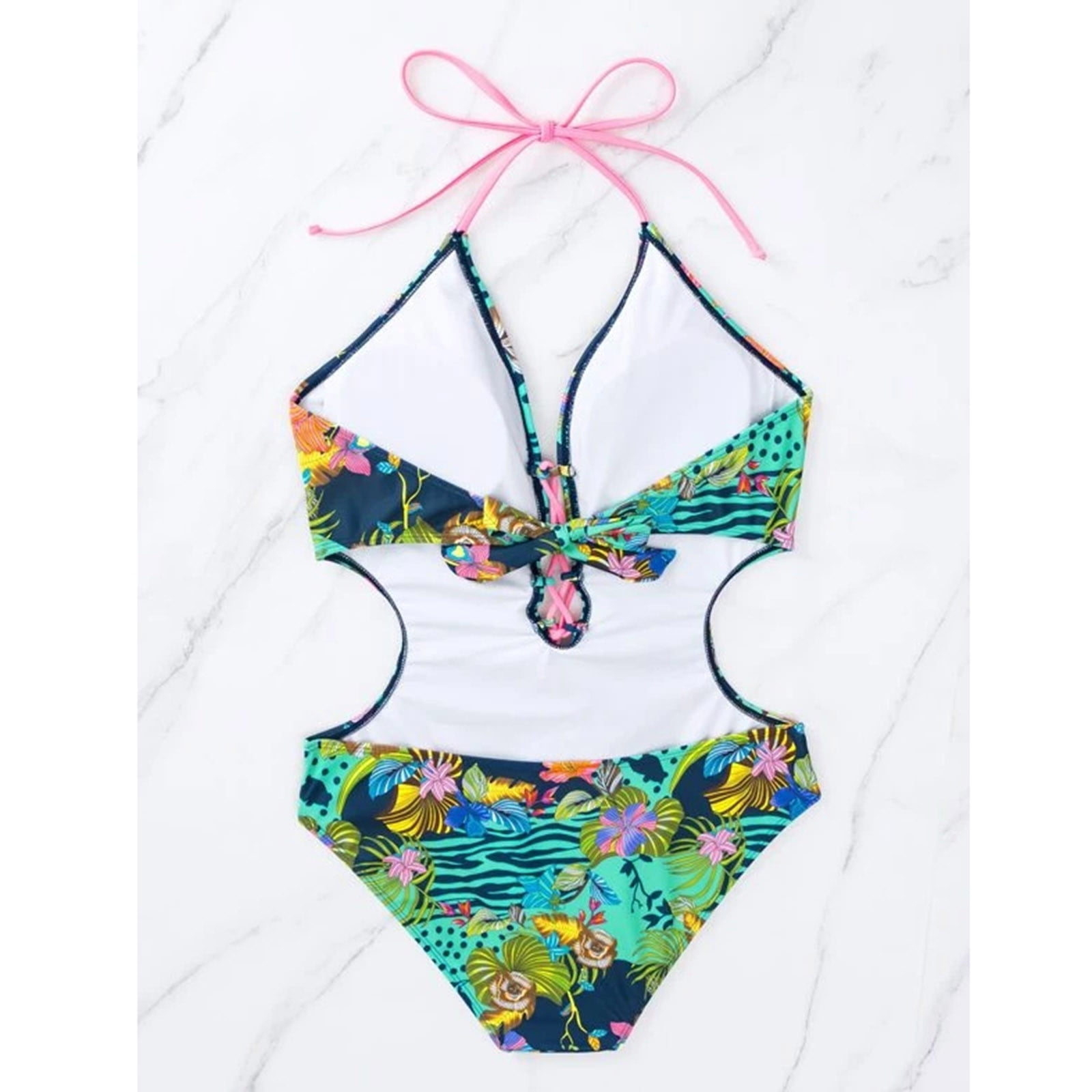 Amazon.com: GROWBY Hollow Swimwear Women Bandage Padded One