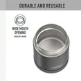thumbnail image 6 of Thermos Vacuum Insulated Food Jar, Matte Black, 10oz, 6 of 10