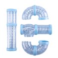 thumbnail image 2 of fastboy Waterproof Hamster Tube Plastic Interesting Small External Pipe Channel Toy Adjustable Connection Tunnels Track for Home Blue, 2 of 3
