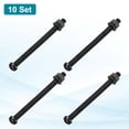 thumbnail image 3 of Uxcell 10 Ensembles M6x90mm Vis en Plastique Nylon Tête Ronde Boulons Phillips Écrous Hexagonaux Kit Assortiment de Rondelles, Fixations de Boulons à Filetage Complet pour Assemblage de Machine DIY, Noir, 3 of 7
