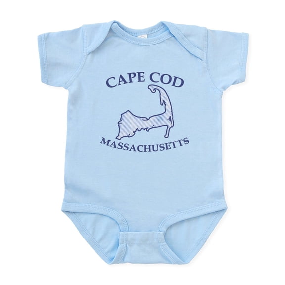 CafePress - Preppy Vintage Blue Cape Cod Infant Bodysuit - Baby Light Bodysuit, Size Newborn - 24 Months