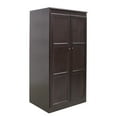 thumbnail image 3 of Concepts in Wood Armoire Wardrobe Closet - 5 ft Tall - Espresso, 3 of 10