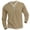 Khaki, variant on Men's Button Long Sleeve Top - Solid Color, All-Season, Polyester Material, Regular Fit for Dating/Casual Occasions