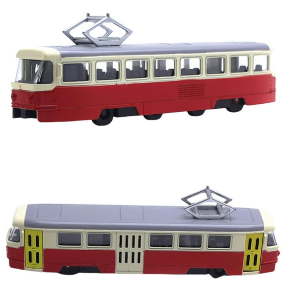 RUIG Bus Toy for Boys Girls, City Bus Toy for Kids, Die Cast City Buses Pull Back Play Vehicle with Sound and Light Up Metal Cars Model for Boys Girls Age 3 Years Old