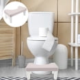 thumbnail image 1 of OUNONA Shower Potty Stool Stool PP Grey 1Pcs Non-slip Simple Structure For Office Use, 1 of 8