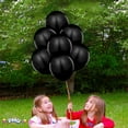thumbnail image 4 of PMU PartyTex Pitch Black Permium 12 Inch Latex Balloons Pkg/50, 4 of 7