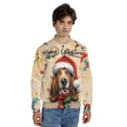 thumbnail image 4 of Merry Christmas Santa Basset Hound Scarf Twinkling Lights Xmas Holiday All Over Print 3D Baseball Jacket Bassets Dog Breed Lovers Gifts Idea Bomber Jacket Softball - 00022, 4 of 6