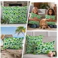thumbnail image 5 of St. Patrick's Day Outdoor Waterproof Pillow Covers, Spring Green Lucky Irish Clovers Decorative Rectangle Throw Pillowcase Sofa Cushion Sham for Patio/Couch/Chair, 20"x12" 2 Pack, 5 of 8