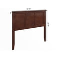 thumbnail image 3 of Pemberly Row Traditional Full Solid Wood Panel Headboard in Walnut, 3 of 8