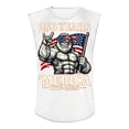thumbnail image 3 of Havenx 250th Years Of American Freedom Usa Vest for Men American Flag Design Sleeveless Shirt Crew Neck Fun Graphic Tank Top Freedom We the People Classic Summer Tee Tops,White XL, 3 of 3