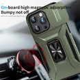 thumbnail image 4 of ELEHOLD for iPhone 13 Pro Heavy Duty Case Shockproof Anti-Scratch with Built-in Magnetic Rotation Ring Holder Stand Case,Rugged Non-Slip Slide Lens Protector Hard Case Cover, darkgreen, 4 of 8