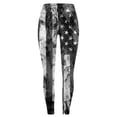 thumbnail image 4 of Gibobby Leggings Mujer Día la Independencia para las mujeres 4 julio Leggings Pantalones para yoga Correr Pilates Gimnasio Pantalones yoga Medias Compresión Yoga Correr Fitness（Negro， M), 4 of 5