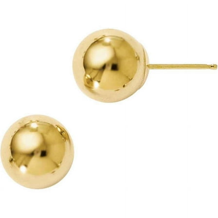 10kt Gold Polished Ball Post Earrings
