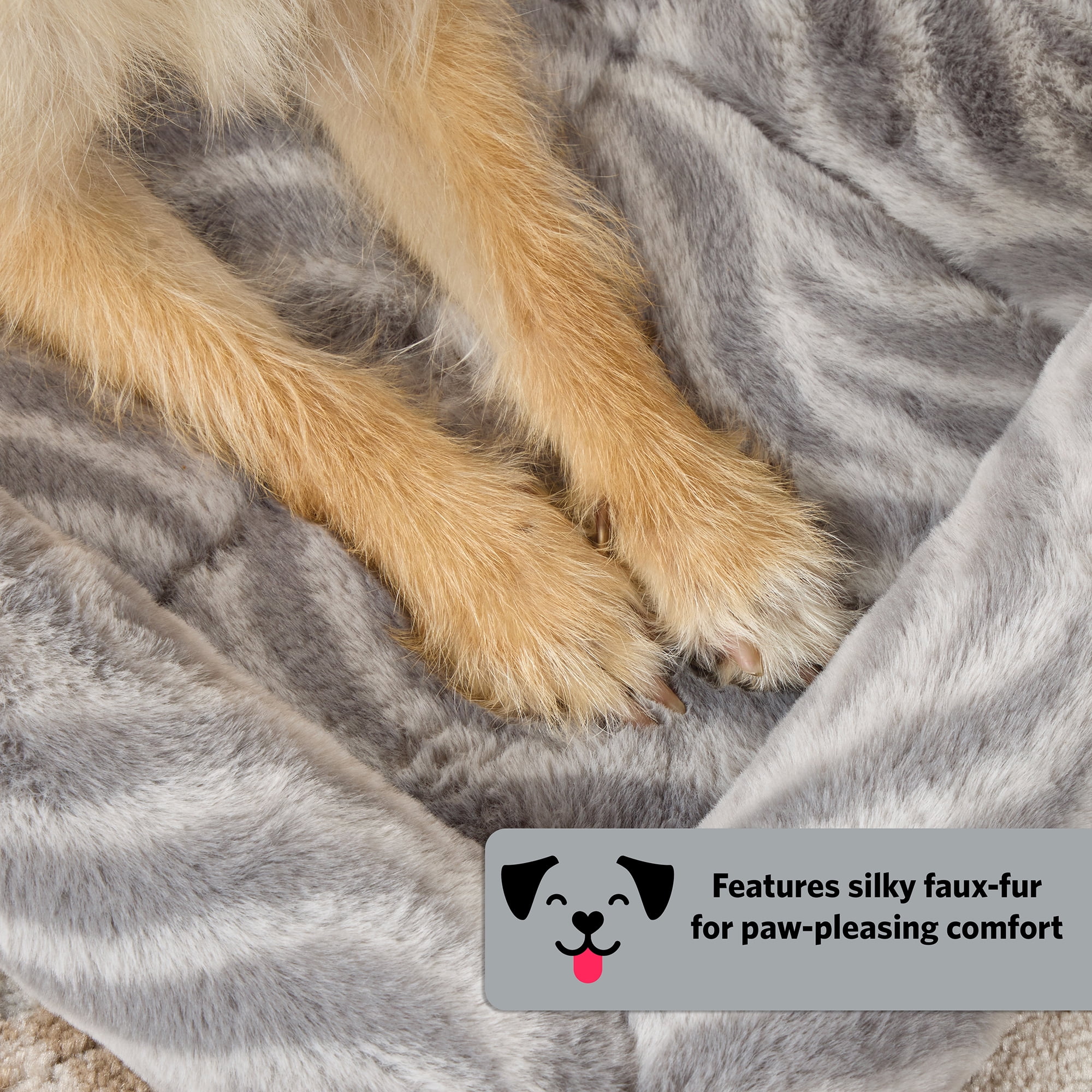 MidWest Homes for Pets 18inch Gray Wave Pet Bed for small Dog/Cat, 40218-WVGY