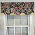 thumbnail image 2 of RLF Home Zoe Petticoat 3" Rod Pocket Lining Luxurious and Elegant Window Treatment Valance 50" x 15" Black, 2 of 4