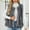 Dark Gray, variant on Hurxie Women's Fashion Autumn and Winter Warm Short Faux Fur Vests Khaki M