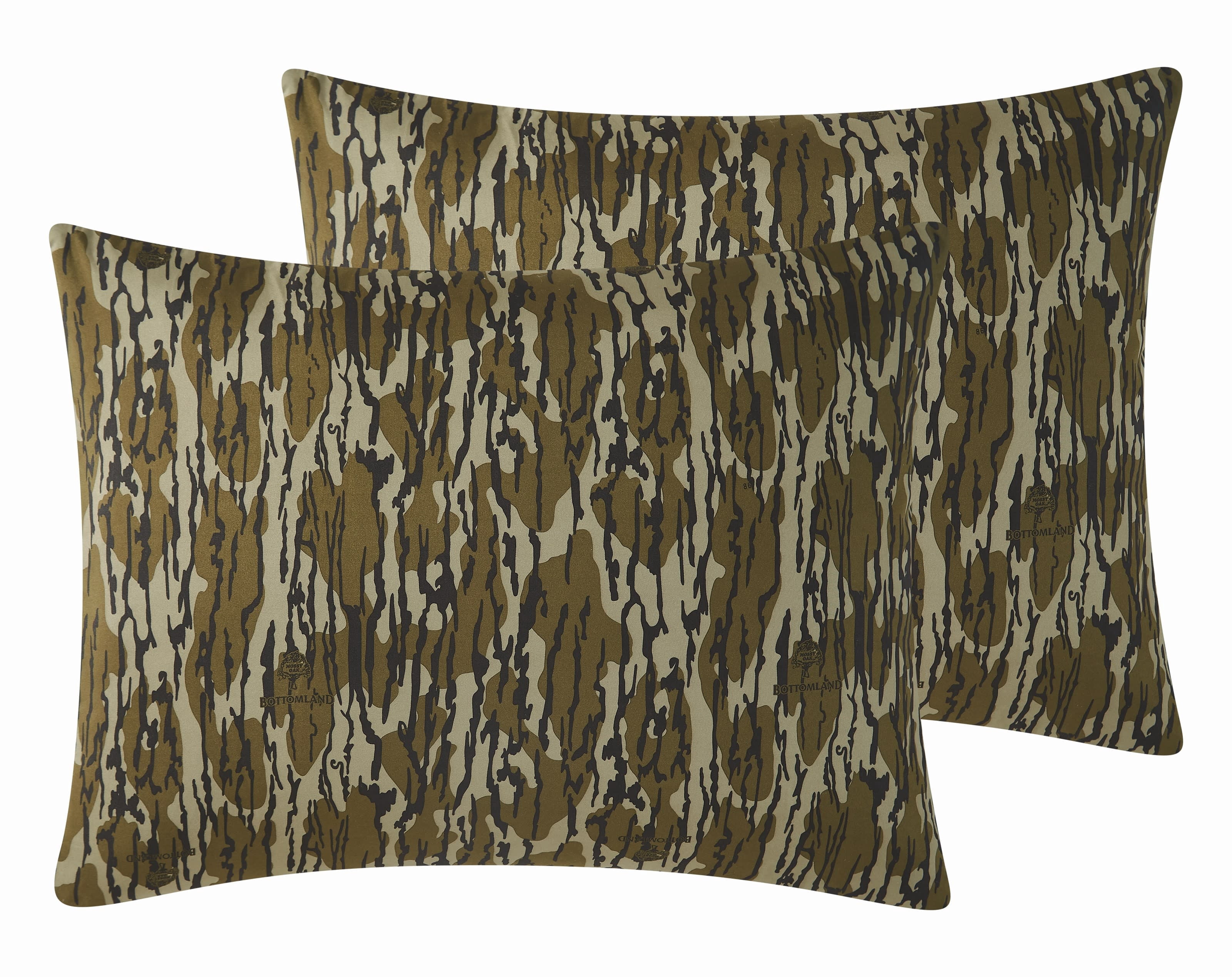 Mossy Oak Bottomland Camouflage Microfiber 3-Piece Comforter Set, Full/Queen Microfiber Adult Bedding for Hunting Lodge or Cabin