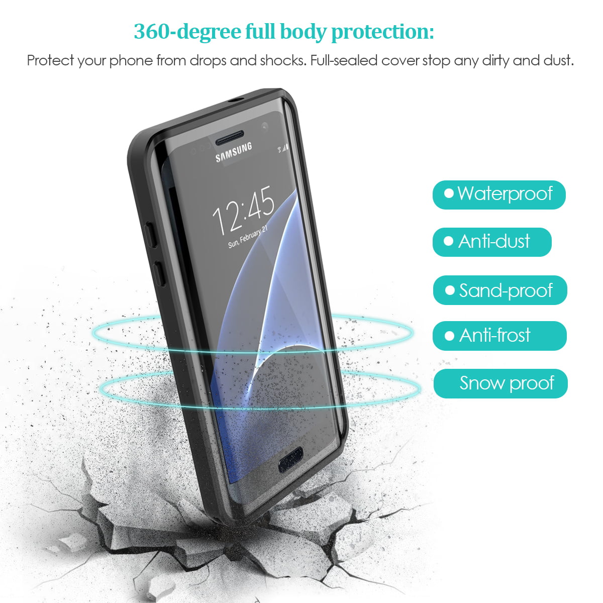coverpower Fishing Phone Case Compatible with Samsung s7 edgeˌ