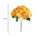thumbnail image 3 of QYXQPYO Artificial Hydrangea Flowers 1 Bouquet Fake Hydrangea Silk Flowers Synthetic Hydrangea Flower for Wedding Centerpieces Bouquets DIY Floral Decor Home Decoration with Stems, Blue, 3 of 4