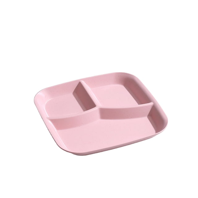 Vwrxbz Assiettes Compartimentées pour Manger 10 Pouces Assiettes de Portion de Contrôle St Fibre Réutilisables Légères pour Préparation de Repas Régime