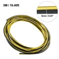 thumbnail image 4 of Gold Tone 16.4ft /5M Car Interior Trim Strip Rubber U Shape Door Guard Line Door Edge Seal Gap Fillers Protector, 4 of 6