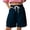 Navy, variant on Girl's Wide Leg Shorts Cargo Casual Shorts Elastic Summer Bottoms with Pockets 5 16 Years Gymnastics Shorts for Girls 4t 13-14 Years