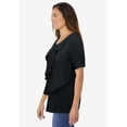 thumbnail image 3 of Woman Within Plus Size Ruffle Tee, 3 of 6