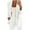 White, variant on Yigetop Spring Blazer Women 2025 Women's Casual Solid Color Suit Jacket Lapel Keep Warm and Slim Loose Long Sleeve Fashion Cardigan Coat Blazer Dress for Women Beige L