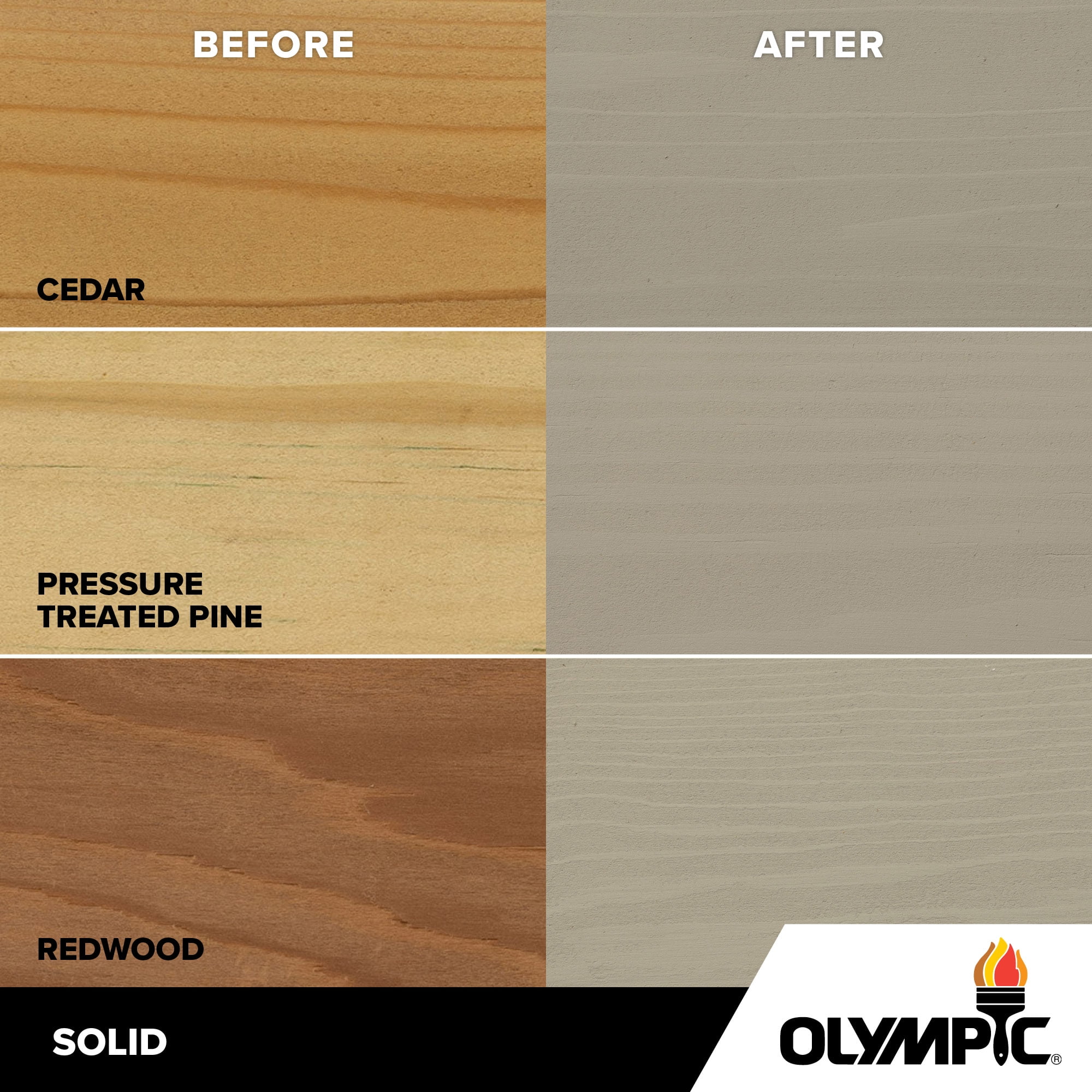 Olympic Maximum 1 Gallon SC-1037 Gray Marble Solid Color Exterior Stain and Sealer in One